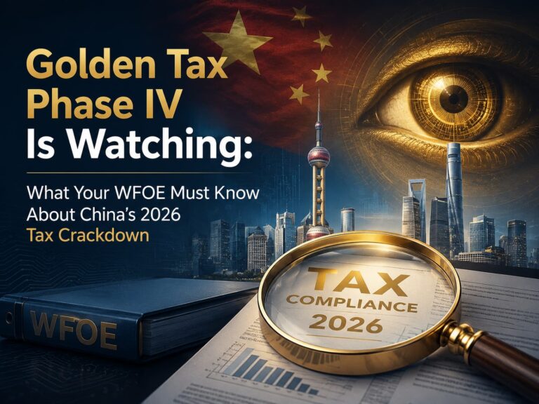 Golden tax phase iv wfoe compliance 2026