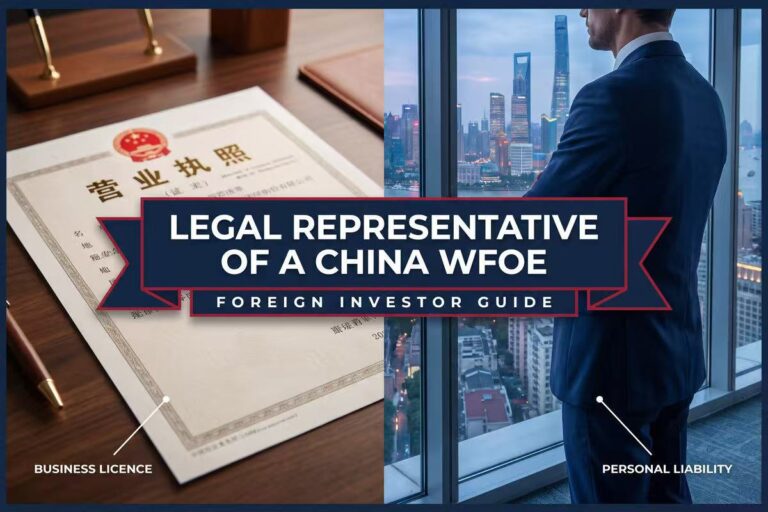 Can a foreigner be the legal representative of a China WFOE?
